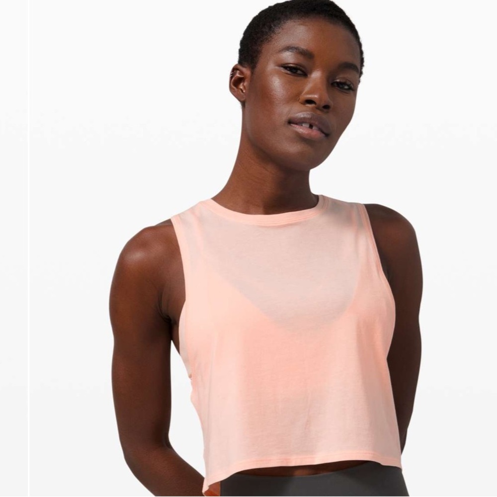 Lululemon Cut Back Crop Tank